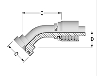 45° O-Ring Flange SAE J518 Code 61 45° O-Ring Flange SAE J518 Code 61