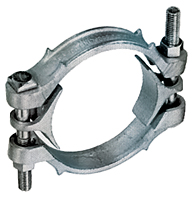 Zinc Plated Ductile Iron Double Bolt Hose Clamp Zinc Plated Ductile Iron Double Bolt Hose Clamp
