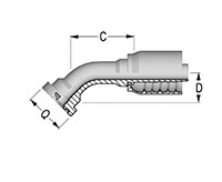 Code 61 Flange 45 Degree Code 61 Flange 45 Degree