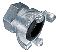 Zinc Plated Four Lug Female Threaded Coupling (NPT Threads) Zinc Plated Four Lug Female Threaded Coupling (NPT Threads)