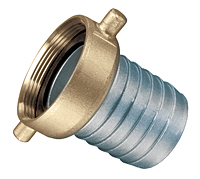 Aluminum Shank with Brass Swivel Nut Female (NST Threads) Aluminum Shank with Brass Swivel Nut Female (NST Threads)
