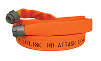 Jafline® HD™ 25 ft Available Lengths, 1 1/2 in. Size, and NST Coupling Type Orange Double-Jacket Fire Hose with EPDM Rubber Lining Jafline® HD™ 25 ft Available Lengths, 1 1/2 in. Size, and NST Coupling Type Orange Double-Jacket Fire Hose with EPDM Rubber Lining