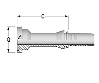 Two-Piece Fittings, Standard Inserts, International End Configurations - Komatsu Straight O-Ring Flange - A Series Two-Piece Fittings, Standard Inserts, International End Configurations - Komatsu Straight O-Ring Flange - A Series