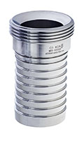 MBS-SS Series Sanitary Crimp Hose Fitting 316SS Male Bevel Seat x Hose Shank MBS-SS Series Sanitary Crimp Hose Fitting 316SS Male Bevel Seat x Hose Shank