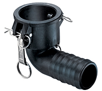 Polypropylene 90º Coupler x Hose Shank Polypropylene 90º Coupler x Hose Shank