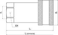 Secondary Image - ISO A Female Coupler with Female Thread