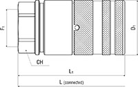 Secondary Image - ISO 16028 Flat Face Female Coupler with Female Thread