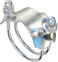 Zinc Plated Carbon Steel Spiral Double Bolt Clamp (For Counterclockwise Spiral Hoses) Designed for Tigerflex™ PVC Suction Hoses Zinc Plated Carbon Steel Spiral Double Bolt Clamp (For Counterclockwise Spiral Hoses) Designed for Tigerflex™ PVC Suction Hoses