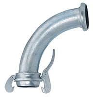 90 Degree Elbow Female Socket x Male Ball (Type B) (Includes Buna Gasket and Locking Lever Ring) 90 Degree Elbow Female Socket x Male Ball (Type B) (Includes Buna Gasket and Locking Lever Ring)