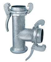 Male Ball Outlet Tee (Type B) (Includes Buna Gasket and Locking Lever Rings)