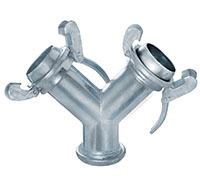 Female Socket Outlet Y (Type B) (Includes Buna Gasket and Locking Lever Rings) Female Socket Outlet Y (Type B) (Includes Buna Gasket and Locking Lever Rings)