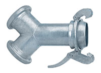Male Ball Outlet Y (Includes Buna Gaskets and Locking Lever Ring) Male Ball Outlet Y (Includes Buna Gaskets and Locking Lever Ring)