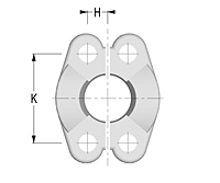 Split Flange Clamps SAE J518 Code 61 3000 PSI (2 Halves/Pieces per 1 Part) Split Flange Clamps SAE J518 Code 61 3000 PSI (2 Halves/Pieces per 1 Part)