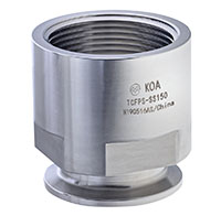 TCFPS-SS Series Sanitary Adapter 316SS Tri-Clamp x Female Pipe (NPT Threads) TCFPS-SS Series Sanitary Adapter 316SS Tri-Clamp x Female Pipe (NPT Threads)