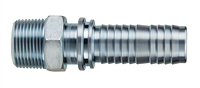 Threaded Male Hose Shank with Interlocking Collar (NPT Threads) for Use with Crimped Ferrules_GJM-CR Threaded Male Hose Shank with Interlocking Collar (NPT Threads) for Use with Crimped Ferrules_GJM-CR