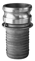 Item Image - Aluminum Part E Male Adapter x Hose Shank Item Image - Aluminum Part E Male Adapter x Hose Shank