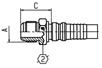 Item Image - JIC Solid Male 37° Interlock