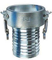 Ductile Part C Female Coupler X Hose Shank Ductile Part C Female Coupler X Hose Shank
