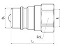 Secondary Image - AG Ball Industry Standard Male Coupler with Female Thread