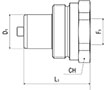 Secondary Image - 10,000 PSI Industry Standard Male Coupler with Female Thread