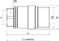 Secondary Image - Screw Coupling Flat Face QS Female Coupler with Female Thread