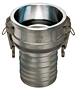 Stainless Steel Part C Female Coupler x Hose Shank SS304C Stainless Steel Part C Female Coupler x Hose Shank SS304C