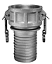 Item Image - Aluminum Part C Female Coupler x Hose Shank Item Image - Aluminum Part C Female Coupler x Hose Shank